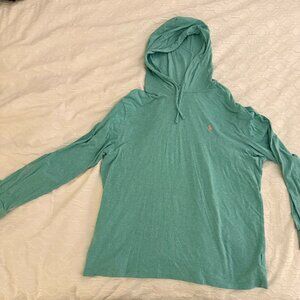 Polo Ralph Lauren Men's Green T Shirt Jersey Hoodie - XL